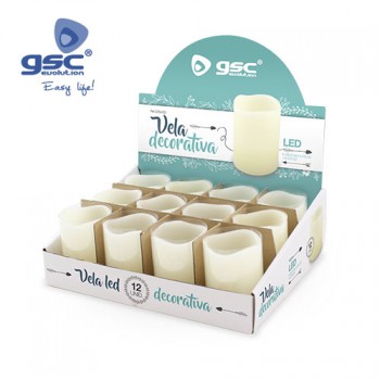 Vela decorativa LED (Display 12 Unidades) Ref. 5204452