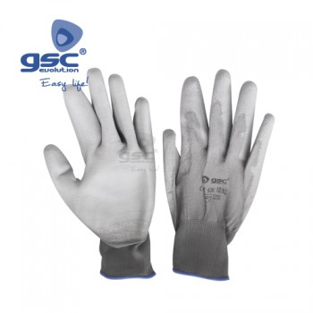 Guantes finos polyester + PU Ref. 3302067-3302068-3301869