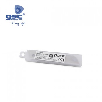 hojas recambio (para cutter Ref. 2100675-2100456) de 18mm (blister 10 unidades) Ref. 2100457