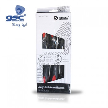 Juego 6 destornilladores electricista Ref. 2800045