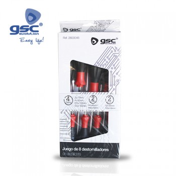Juego 8 destornilladores electricista Ref. 2800046