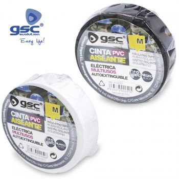 Cinta aislante eléctrica PVC Ref. 4102250-4102251-4102252-4102253-4102271-4102272