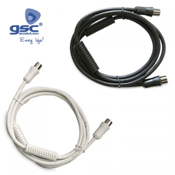 Prolongador coaxial TV con filtro  Ref. 2601350-2601351-2601352