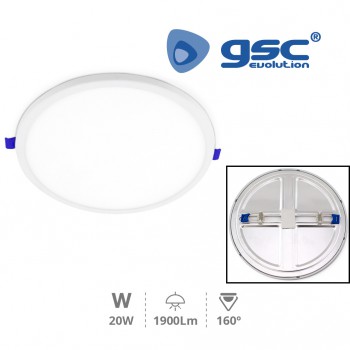 Downlight LED empotrable regulable Athena (Ø230x20mm) Ref. 000705334-000705335