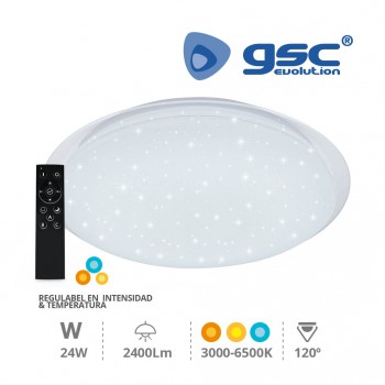 Plafón techo LED Kiruna regulable (Ø450x75mm) Ref. 203605000