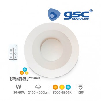 Plafón techo LED Milano regulable (Ø490x100mm) Ref. 203605014