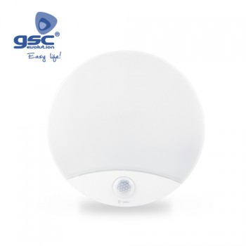 Aplique LED emergencia + sensor movimiento (Ø259x49mm) Ref. 000704716