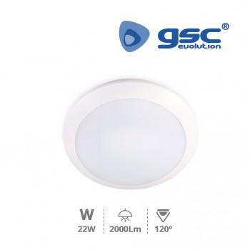 Plafón techo LED + sensor microondas (Ø300x87mm) Ref. 203610000-203610001