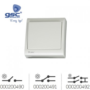 Interruptor / Conmutador de superficie Ref. 000200490-000200491-000200492