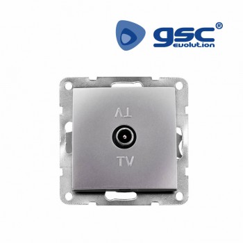 Base TV empotrable Iota (Plateado) Ref. 103500015