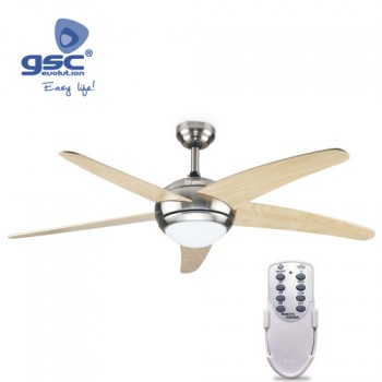 Ventilador de techo con luz + mando Ref. 005000739
