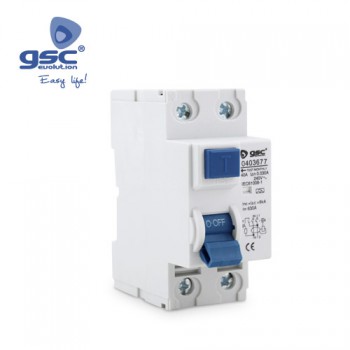 Interruptor diferencial (2P) Ref. 000403677-000403674-000403675