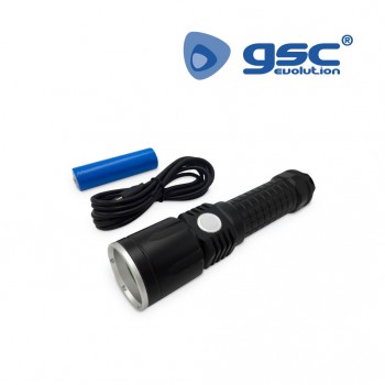 Linterna LED aluminio con cable USB Ref. 001603249