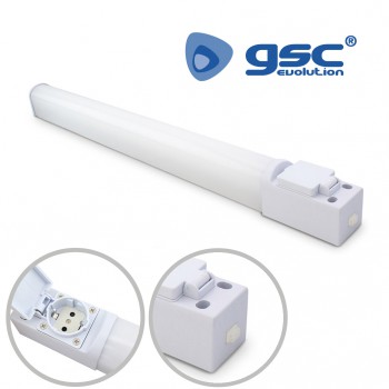 Regleta LED baño Thairé con toma Ref. 001705293-001705294