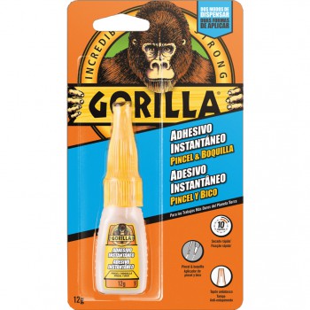 ADHESIVO INSTANTÁNEO PINCEL Y BOQUILLA GORILLA