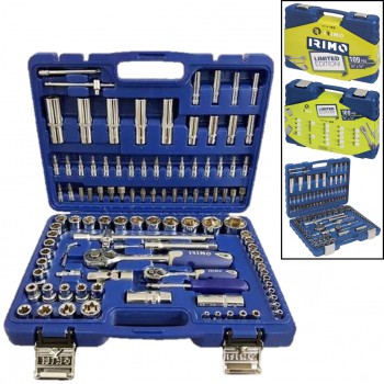 JUEGO DE VASOS CON CUADRADO DE 1/2"-1/4" Ref. 130-109-4 (109 PIEZAS)