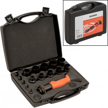 JUEGO DE SACABOCADOS INTERCAMBIABLES DE 3 A 30 MM (16 PIEZAS)