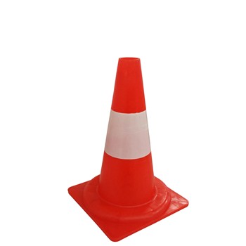 CONO DE SEGURIDAD DE PVC BLANDO CON REFLECTANTE (340 MM)