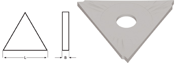 K300 - Dormer HSS-E Brillante Cuchillas de tronzar 0° Corte Dormer