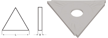 K301 - Dormer HSS-E Brillante Cuchillas de tronzar 8° a derechas Corte Dormer