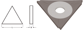 K330 - Dormer HSS-E TiAlN Cuchillas de tronzar 0° Corte Dormer