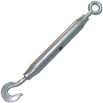 TENSOR TUBULAR CON GANCHO Y ANILLA ZINCADO