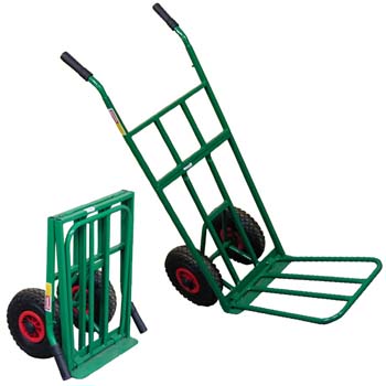 CARRETILLA PLEGABLE CON RUEDAS NEUMÁTICAS