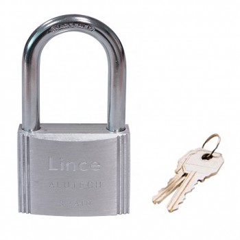 CANDADO DE ALUMINIO LINCE ALUTECH CON ANILLA LARGA