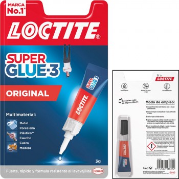 Adhesivo instantáneo loctite super glue-3 3 gr. 