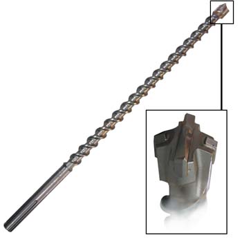 BROCA ESPIRAL DE METAL DURO CON EXTREMO SDS MAX