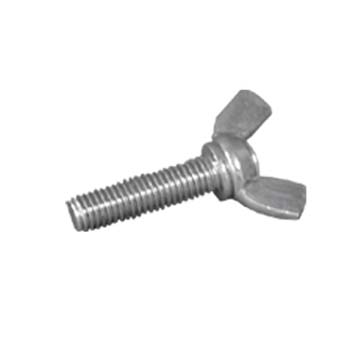 TORNILLO CON CABEZA DE MARIPOSA ACUÑADA ZINCADO Y ROSCA MÉTRICA.
