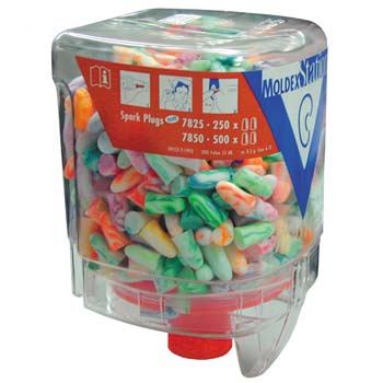 TAPONES AUDITIVOS DE POLIURETANO DESECHABLES CON DISPENSADOR Mod. 7825