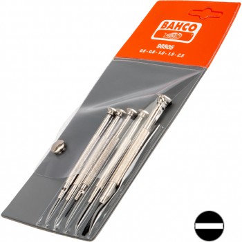 JUEGO DE DESTORNILLADORES RANURADOS DE PRECISIÓN, 0,6-2,5 mm (5 piezas) Ref. 98505