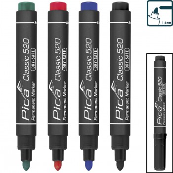 MARCADOR PERMANENTE CON PUNTA TIPO BALA CLASSIC Ref. 520
