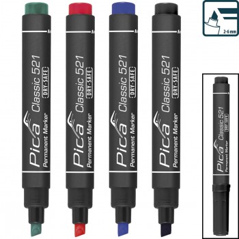 MARCADOR PERMANENTE CON PUNTA TIPO CINCEL CLASSIC Ref. 521