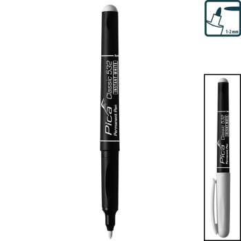 MARCADOR BLANCO PERMANENTE CON PUNTA MEDIA CLASSIC INSTANT WHITE Ref. 532