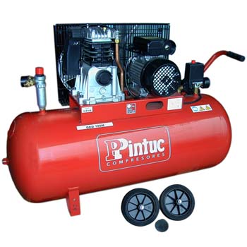 COMPRESOR PINTUC GEO 100M CON TRANSMISIÓN POR CORREA