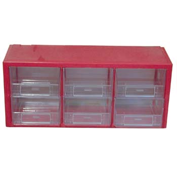 ESTANTE CLASIFICADOR APILABLE DE 6 CAJONES