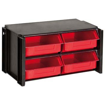 ESTANTE CLASIFICADOR APILABLE DE 4 CAJONES TAYG