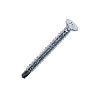 TORNILLO DIN-7504 P CON PUNTA DE BROCA, CABEZA AVELLANADA, MORTAJA PHILIPS, ACERO ZINCADO.