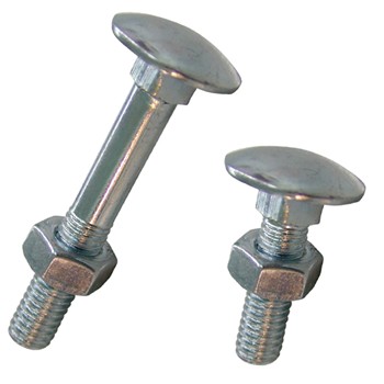 TORNILLO DIN-603 DE CABEZA ABOMBADA Y CUELLO CUADRADO, DE ACERO ZINCADO Y ROSCA MÉTRICA.