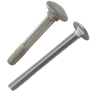 TORNILLO DIN-603 DE CABEZA ABOMBADA Y CUELLO CUADRADO, DE ACERO INOXIDABLE A2 Y ROSCA MÉTRICA.