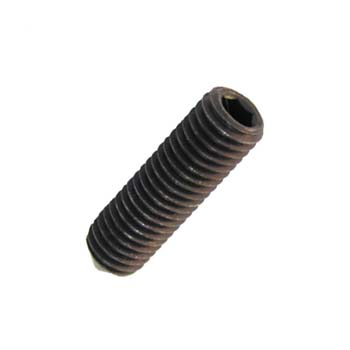 TORNILLO DIN-914 SIN CABEZA CON HUECO HEXAGONAL Y EXTREMO CÓNICO, DE ACERO (12.9) Y ROSCA MÉTRICA.