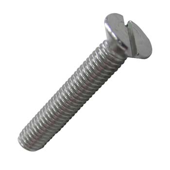 TORNILLO DIN-963 DE CABEZA AVELLANADA RANURADA, DE ACERO INOXIDABLE A2 Y ROSCA MÉTRICA.