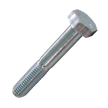TORNILLO DIN-931 DE CABEZA HEXAGONAL, PARCIALMENTE ROSCADO, DE ACERO (8.8) CINCADO Y ROSCA MÉTRICA.