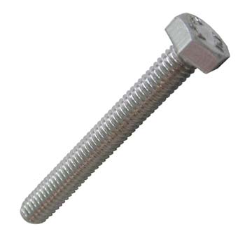 TORNILLO DIN-933 DE CABEZA HEXAGONAL, TOTALMENTE ROSCADO, DE ACERO INOXIDABLE A2 Y ROSCA MÉTRICA.