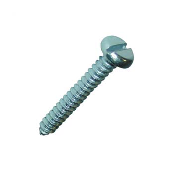 TORNILLO DIN-7971 C AUTOROSCANTE CON CABEZA CILÍNDRICA REDONDEADA RANURADA Y DE ACERO CINCADO.