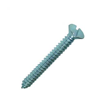 TORNILLO DIN-7972 C AUTOROSCANTE CON CABEZA AVELLANADA RANURADA Y DE ACERO CINCADO.