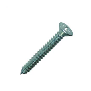 TORNILLO DIN-7982 CH CON CABEZA AVELLANADA CON HUECO CRUCIFORME DE ACERO CINCADO.