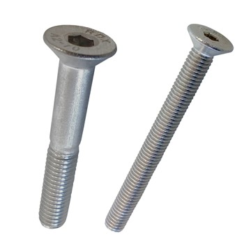TORNILLO DIN-7991 DE CABEZA AVELLANADA CON HUECO HEXAGONAL, DE ACERO INOXIDABLE A2 Y ROSCA MÉTRICA.